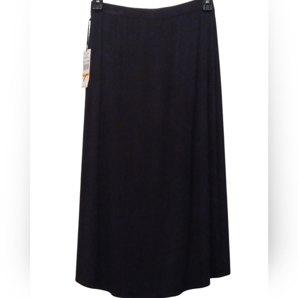 Nue options - NWT, Black Midi Length,95% Rayon & 5% Spandex, Elastic Waist, Faux - Picture 7 of 8